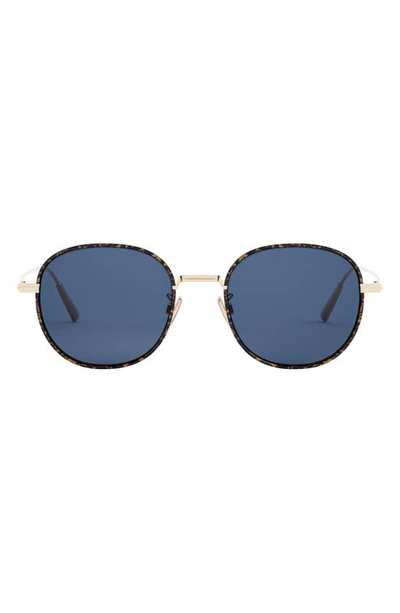 Dior 52mm Round Sunglasses In Shiny Gold Dh / Gradient