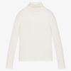 EMILIO PUCCI PUCCI GIRLS IVORY LILLY ROLL NECK SWEATER