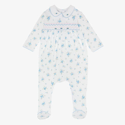 Magnolia Baby Girls White Smocked Babygrow