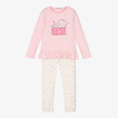 Everything Must Change Babies' Girls Pink Cotton Pyjamas