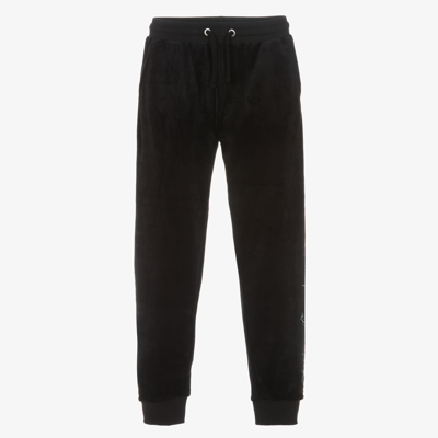 Juicy Couture Teen Girls Black Velour Joggers