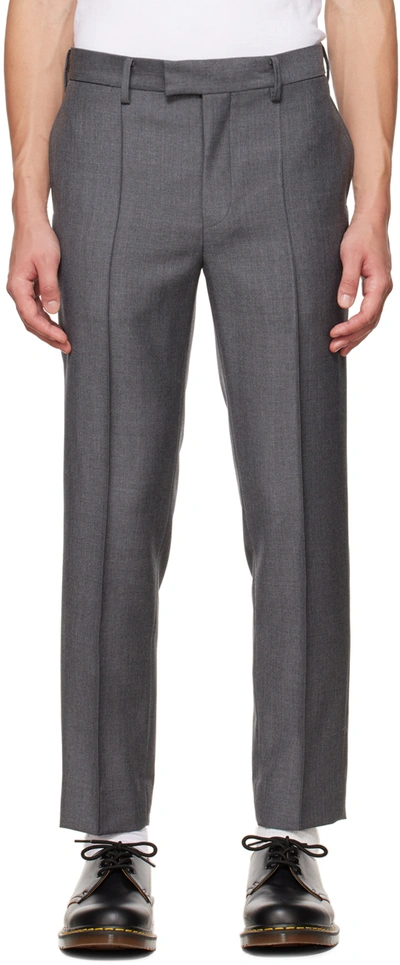 Undercover Gray Zip Trousers In Grey