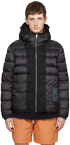 Ten C Black Hooded Reversible Down Jacket In 967 Black