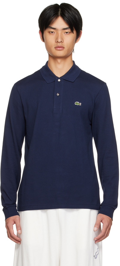 Lacoste Navy Blue Longsleeve Polo Shirt