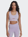 Adidas By Stella Mccartney Truestrength Yoga Medium Support Bra In Purple