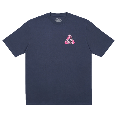 Pre-owned Palace Tri-camo T-shirt 'navy' In Blue