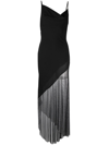 Giuseppe Di Morabito Asymmetric Spaghetti-strap Maxi Dress In Nero