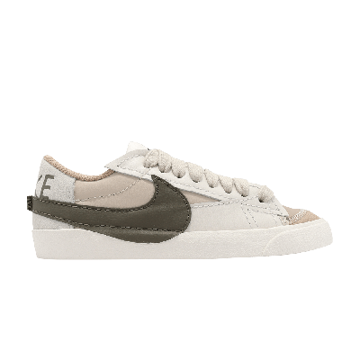 Pre-owned Nike Wmns Blazer Low '77 Jumbo 'sand Drift Medium Olive' In Cream