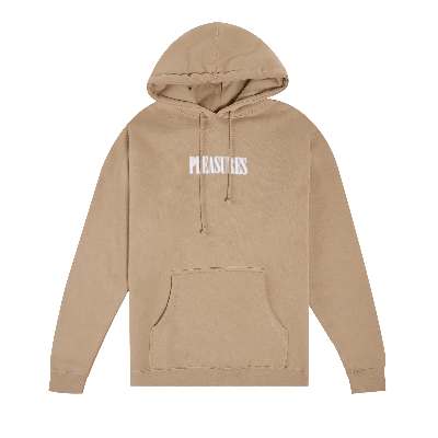 Pre-owned Pleasures Blurry Hoodie 'sand' In Cream