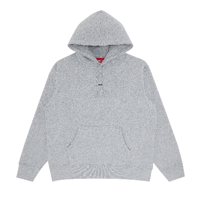 Pre-owned Supreme Underline Hooded Sweatshirt 'heather Grey'