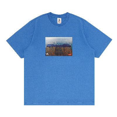 Pre-owned Supreme X Nike Acg Grid Tee 'blue'