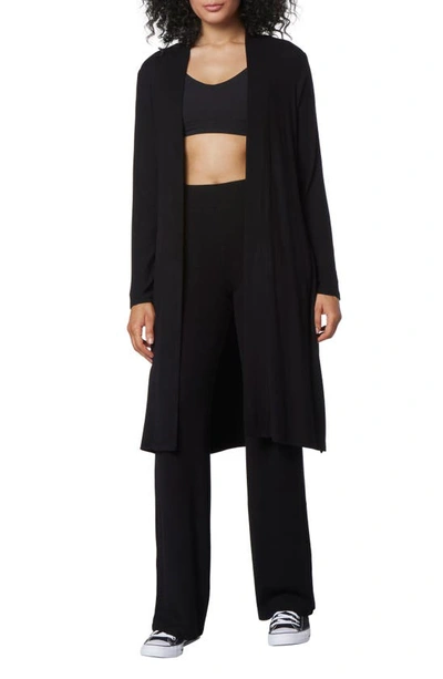 Andrew Marc Sport Long Sleeve Vented Duster In Black