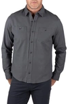 Tailor Vintage Flannel Twill Button-up Shirt In Dark Shadow