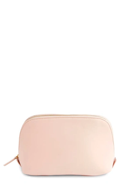 Royce New York Personalized Cosmetic Bag In Light Pink - Deboss