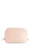 Royce New York Personalized Cosmetic Bag In Light Pink - Gold Foil