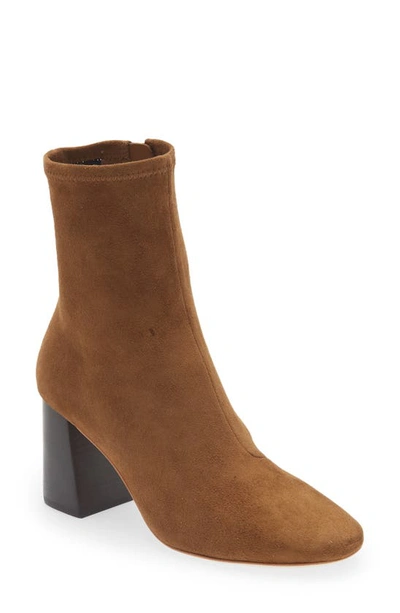 Loeffler Randall Elise Stretch Leather Bootie In Cacao