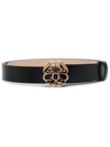 Alexander Mcqueen Signature Logo Leather Belt