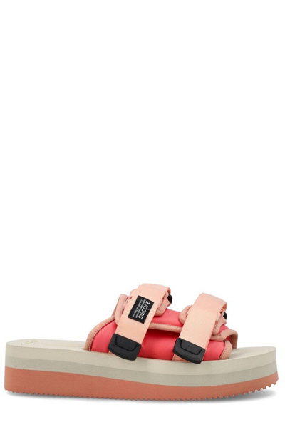 Suicoke Moto Vpo Platform Slides In Pink