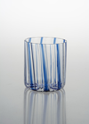 Tuttoattaccato Striped Glass, Blue