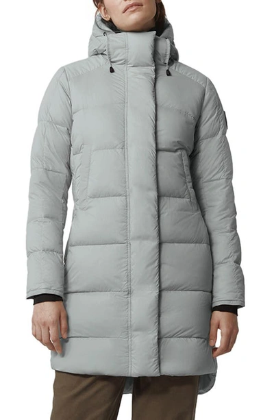 Canada Goose Alliston Recycled-nylon Ripstop Down Coat In Moonstone Grey