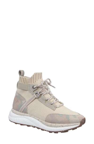 Otbt Hybrid High Top Platform Trainer In Beige