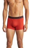 Nike 3-pack Dri-fit Ultra Stretch Micro Trunks In Cinnabar