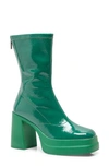Free People Double Stack Platform Bootie In Emerald