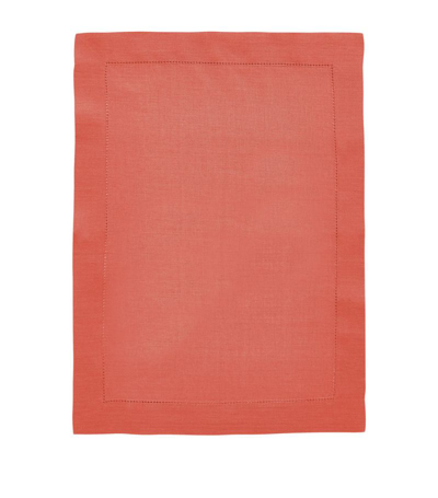 Alexandre Turpault Linen Florence Placemat (37cm X 50cm) In Red