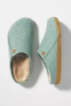 Birkenstock Zermatt Shearling Clogs In Blue