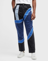 Ahluwalia Men's Multi-wave Patchwork Track Pants In Multicolor