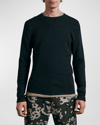 Rag & Bone Black Collin Crewneck Sweater In Charcoal