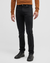 Zegna Roccia Stonewashed Wool Trousers In Black Solid