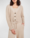 Eberjey Recycled Button-down Cropped Cardigan In Oat