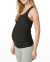 Beyond Yoga Racerback Maternity Camisole In Darkest Night