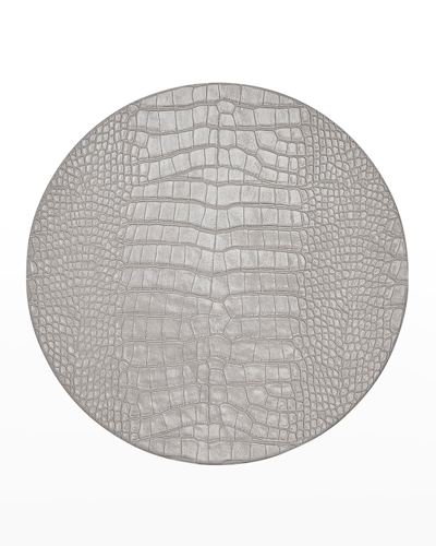 Kim Seybert Croco Placemat In Gray