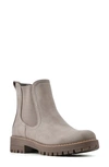 Cliffs By White Mountain Mastery Lug Sole Chelsea Boot In Sand/ Fabric