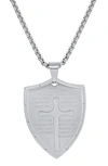 HMY JEWELRY THE SHEILD OF FAITH PENDANT NECKLACE