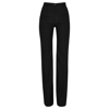 PALMER HARDING LACERATED BLACK FLARED WOOL TROUSERS