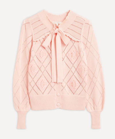Loveshackfancy Rayla Cardigan In Winter Blush