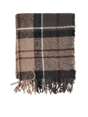 Barbour Womens Beige Acrylic Scarf In White