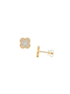Saks Fifth Avenue Women's 14k Yellow Gold & 0.35 Tcw Diamond Stud Earrings