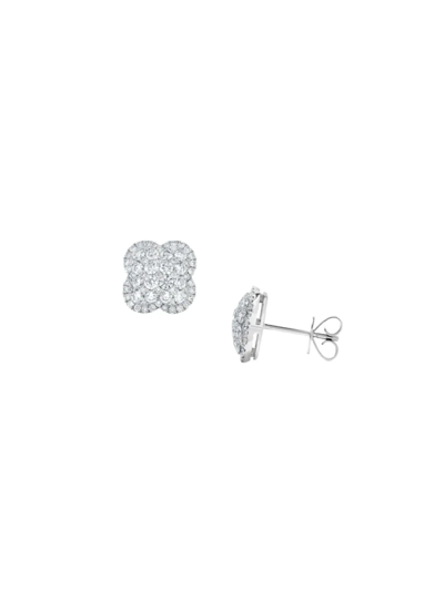 Saks Fifth Avenue Women's 14k White Gold & 1.31 Tcw Diamond Earrings