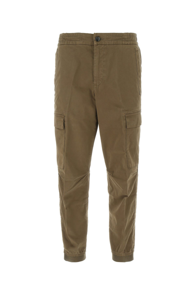 Hugo Boss Brown Stretch Cotton Cargo Pant  Brown Boss Uomo 52 In Green