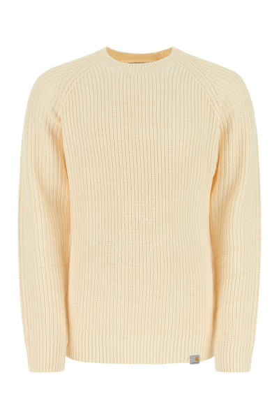 Carhartt Ivory Viscose Blend Forth Sweater In White