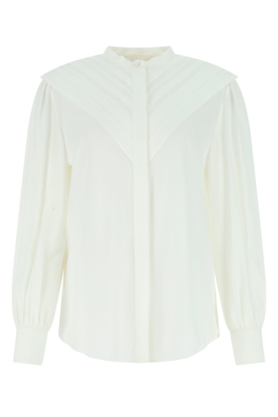 Chloé Ivory Crepe Blouse Nd Chloe Donna 38 In White