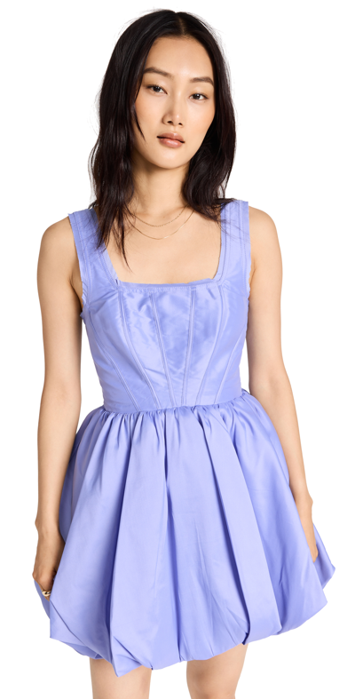 Aje Suzette Bubble Mini Dress In Cool Lavender
