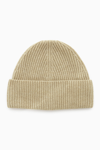 Cos Merino Wool Beanie In Beige