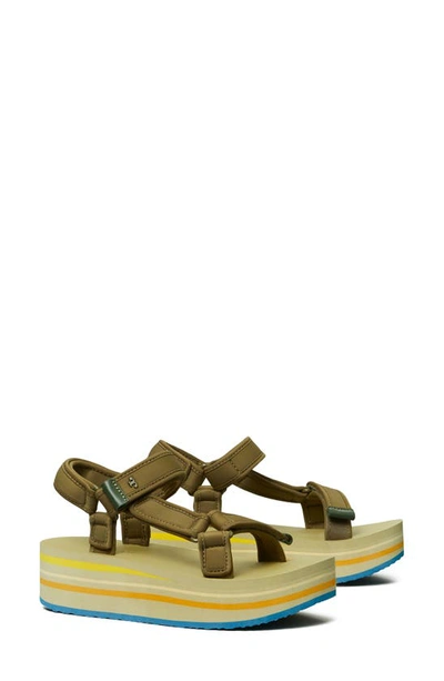 Tory Burch Sport Platform Sandal In Verde/green Clay ModeSens