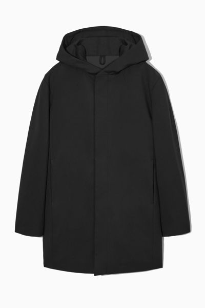 Cos Hooded Padded Parka In Black