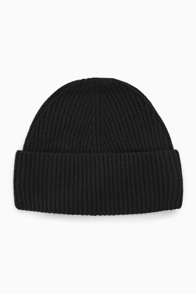 Cos Merino Wool Beanie In Black